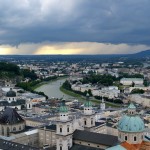 sunset at Salzburg