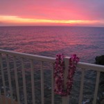 lei at sunset