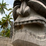 tiki carving at Puuhonua o Honaunau