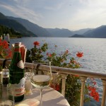 restaurant overlooking Lake Como