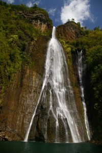Jurassic Park waterfall Kauai