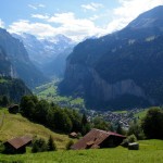 Lauterbrunnen Valley view from Wengen