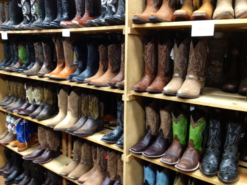 Cowboy boot store in Nashville