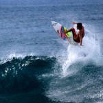 surfer on Oahu's North Shore