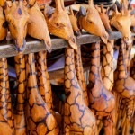 Cape Town Greenmarket giraffe crafts