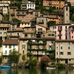 lakeside houses on Lake Lugano