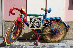 yarn bombing bike melk austria