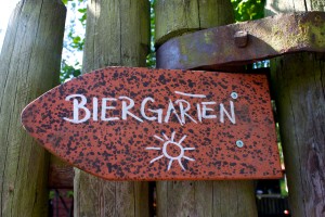 nuremberg germany beer garden sign