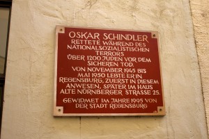 Oskar Schindler's home after WW2 regensburg
