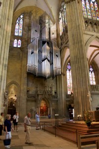 Inside the cathedral regensburg