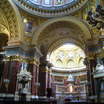 Inside St. Stephen's Basilica Budapest Hungary