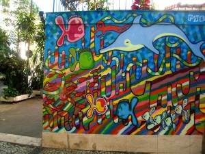 Ipanema colorful mural