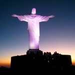 christ the redeemer sunset